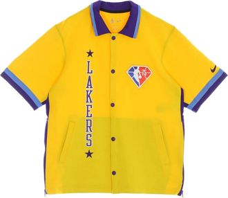 Nike Short Sleeve Shirts, male, Yellow, Size: M Showtime Jacket Loslak Amarillo