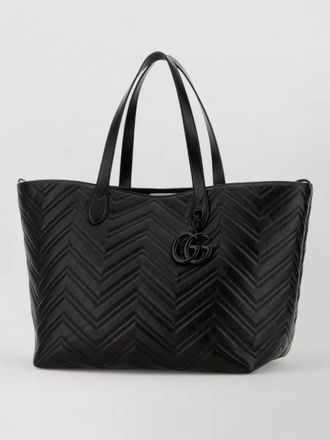 Gucci gg marmont large leather tote shopping bag