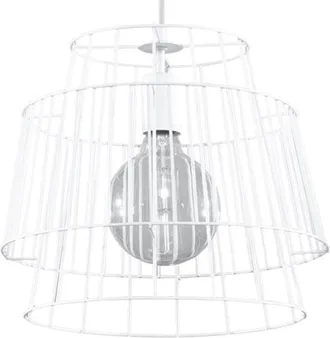 Sollux Lighting Lámpara de techo blanco acero alt. 130 cm