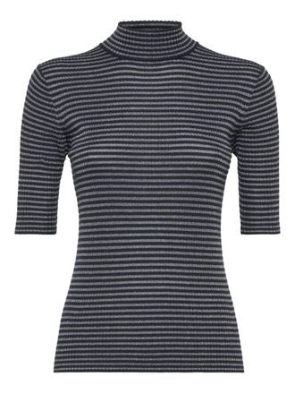 Brunello Cucinelli striped lightweight sweater - Black