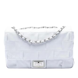 Chanel Pre-owned Patchwork Lambskin Shoulder Bag - Dames - Pre-owned - Wit - Maat: ONE Size Leer