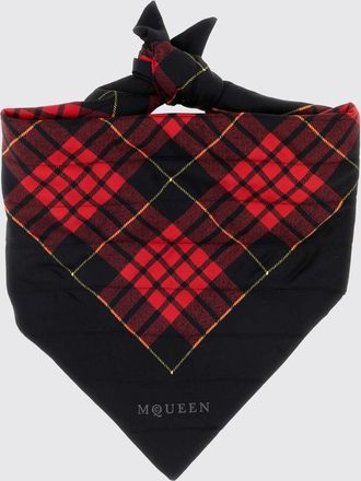 Alexander McQueen Sciarpa McQueen in seta con motivo Tartan