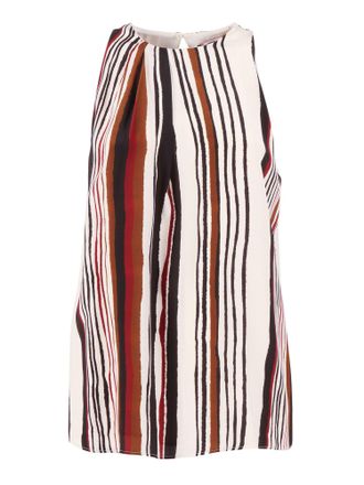 Max Mara Top Canottiera In Tes. Ancora