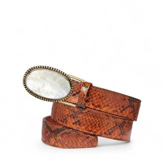 CLARIS VIROT Dallas Riemgesp - Dames - Riemen - Bruin - ONE Size - Accessoires