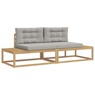 vidaXL Conjunto De Sof&aacute;s De Exterior Blanco 230,5 X 83 X 73 Cm Vidaxl