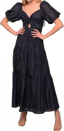 Lavender Brown Zoie Maxi Dress In Ink Navy