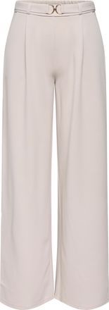 Jacqueline de Yong Anzughose JDY JDYGEGGO LIFE BELT PANT JRS NOOS, Damen, Gr. L, L&auml;nge 32, chateau gray detail:belt, Jersey, Obermaterial: 95% Polyester, 5% Elasthan, re