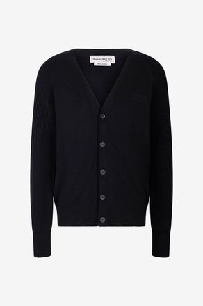 Alexander McQueen Cardigan mit V-Ausschnitt und Raglan&auml;rmeln McQUEEN