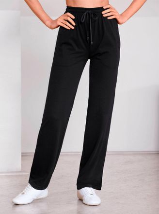 Catamaran Sporthose CATAMARAN, Damen, Gr. 36/38, Normalgr&ouml;ssen, blau (schwarz, marine), 100% Baumwolle, unifarben, lang, Hosen Sporthose