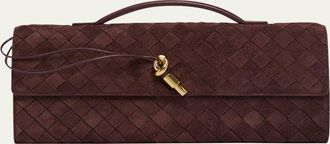 Bottega Veneta Andiamo Leather Clutch Bag