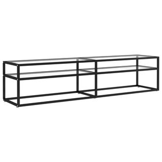 vidaXL Vidaxl - Mueble Para Tv Vidrio Templado Transparente 180x40x40,5 Cm