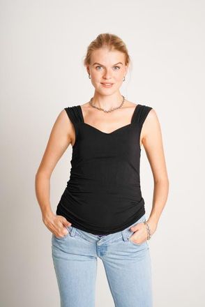 Nom Maternity Lola Maternity Tank in Black at Nordstrom, Size X-Large