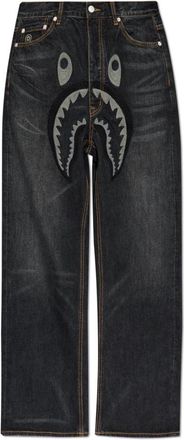A Bathing Ape Jeans met Appliqu&eacute; - Heren - Regular Fit Jeans - Zwart - S - Denim - Jeans