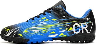 Generic Mens and Womens Grass Low-top Long Broken Nails Youth Training Football Shoes, White Moon - Heran, 6.5 UK