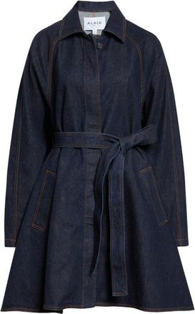 Alaia Panelled Denim Jacket in Bleu Brut at Nordstrom, Size 10 Us
