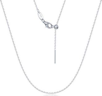 Lafonn Bolo Chain Necklace in Silver at Nordstrom, Size 20