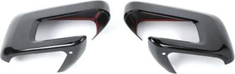 OEM Un Par De Cubiertas Para Espejos Retrovisores Laterales Delanteros, Cubiertas Decorativas, Cubiertas De Moldura, En Negro Brillante, Para Ford F150 (m