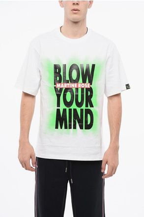 Martine Rose Cotton Crew-neck T-shirt with Maxi Print size M