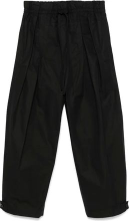 Jil Sander Pantaloni pliss&eacute; - Nero