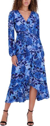 Kensie Printed Burnout Midi Dress