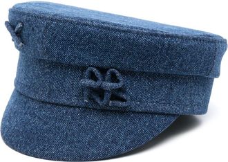 Ruslan Baginskiy Cappello baker boy denim - Blu