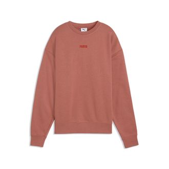 Puma Felpa con cappuccio Essentials Elevated Comfort da donna, Abbigliamento, Rosso, S