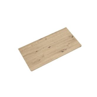 Saniclass Tops Topblad - 100x1.2x46cm - afgeronde hoeken - rustiek eiken