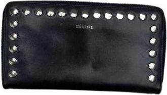 Celine Pre-owned Leren Portemonnee - Dames - Vintage Accessoires - Zwart - ONE Size - Leer - Vintage