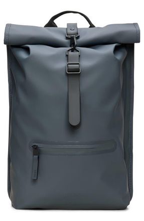 Rains Rolltop Waterproof Rucksack in Lagoon at Nordstrom