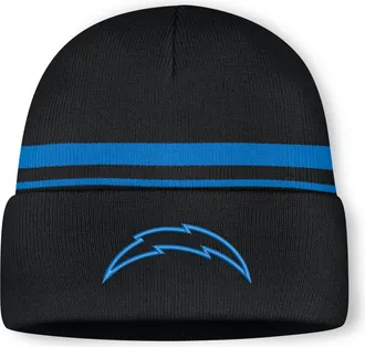 Nike Los Angeles Chargers Primetime Utility Nike Mens NFL Cuffed Beanie in Black | NF4010JZ97-10L