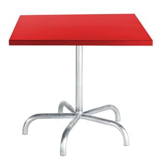 Schubiger M&ouml;bel Metalltisch S&auml;ntis Quadratisch
