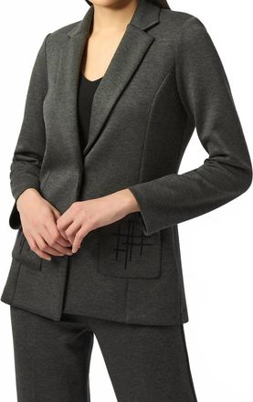 Joseph Ribkoff Fitted Blazer Jacket In Grey Melange