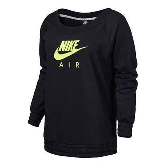Nike (WMNS) Nike Air Casual Loose Round Neck Pullover Black CU5427-011