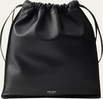 Prada Nappa Leather Pouch Bag