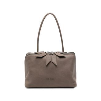 The Attico LAltra Di Milano Triple-zip Leather Tote Bag