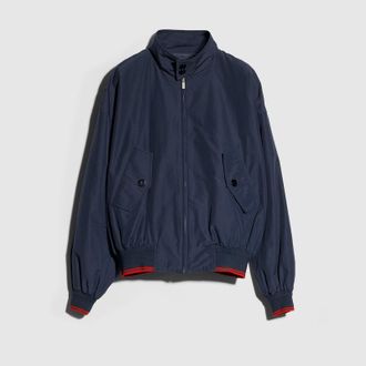 Gucci Technical Cotton Zip Jacket, Size XXL, Blue