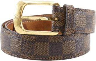 Louis Vuitton Pre-owned Belts, female, Brown, Size: ONE SIZE Pre-owned Vintage Leather Belt