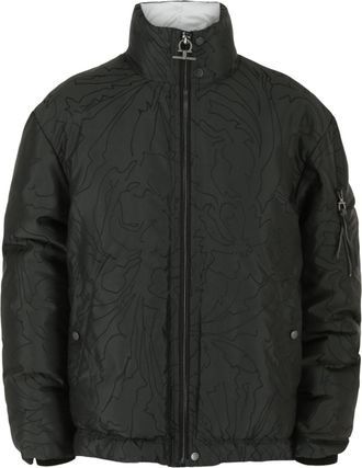 Ferragamo Abstract Print Quilted Jacket