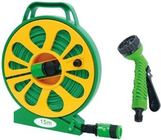 OEM Enrouleur De Tuyau - Tuyau Plat En Pvc - Pour Jardin Et Lavage De Voiture - 20 M