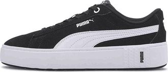 Puma (WMNS) PUMA Smash Platform V2 Suede Black White 373037-04