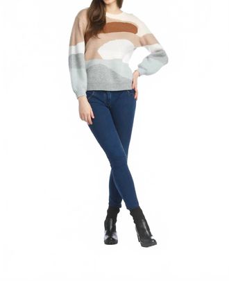Papillon Abstract Scenic Knit Sweater In Multi