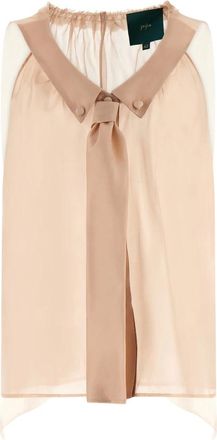JEJIA Mujer, Blusas y Camisas, Beige, Talla: S
