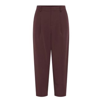Kaffe Geknipte broek - Dames - Broeken - Bruin - Maat: XS