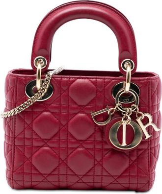 Dior Pre-owned Dior Mini Lambskin Cannage Lady Ladies 2QQK4DKRACLUPA6Z