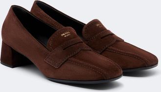 Prada Suede loafer pumps