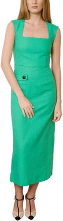 The IQ Collection Gabi Green Dress in Bright Green at Nordstrom, Size X-Large