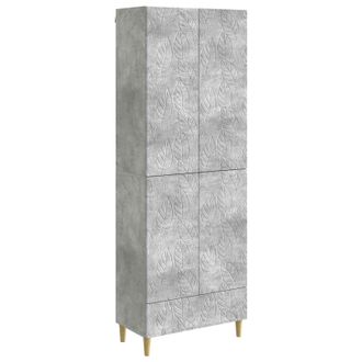 vidaXL Juego De Armarios 2 Uds. Gris Hormig&oacute;n Madera De Ingenier&iacute;a Vidaxl