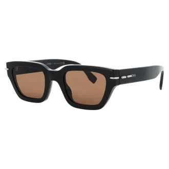 Fendi Ladies Brown Rectangular Sunglasses FE40191I01E
