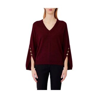 Liu Jo Cf 6092 Ms 99E Rebeca de Pico - Knitwear - Mujer - Rojo - XS