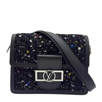 Louis Vuitton Pre-owned Cross Body Bags, female, Black, Size: ONE SIZE Pre-owned Vintage Tweed Shoulder Bag